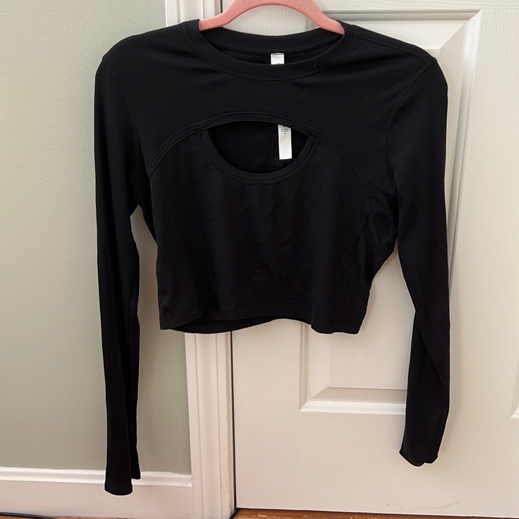Nwot Lululemon Cropped Open Chest Long Sleeve